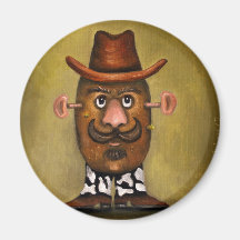 Cowboy Potato Magnet