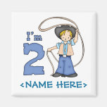Cowboy Roper 2nd Birthday Magnet