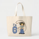 Cowboy Roper 6th Birthday Canvas Bag