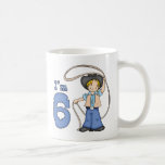 Cowboy Roper 6th Birthday Mugs