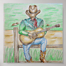 Cowboy Singer Posters