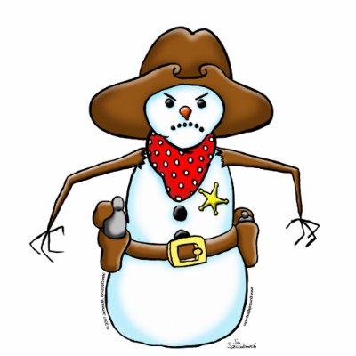 cowboy snowman by evilsnowman