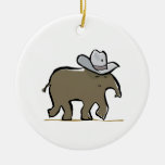cowboy tapir ornaments