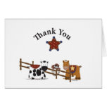 Cowboy Thank You Card
