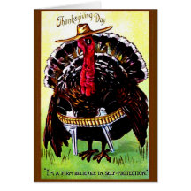 Cowboy Turkey - Card