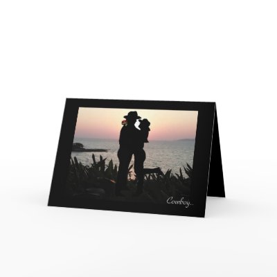 Cowboy Valentine Greeting Card by bubbasbunkhouse