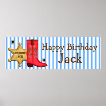 Cowboy Wild West  Banner Poster
