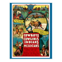 Cowboys, Cowgirls - Postcard