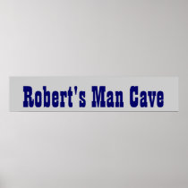 Cowboy's Man Cave Banner Posters
