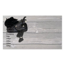 CowboySaddleWoodgrain, Name, Address 1, Address... Business Card