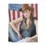 Cowgirl 5 post card