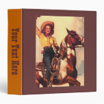 Cowgirl and Her Horse Vinyl Binders