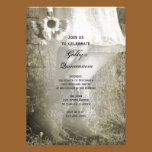 Cowgirl and Sunflowers Country Quinceañera Invite invitations
