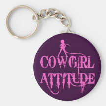 COWGIRL ATTITUDE KEY CHAIN