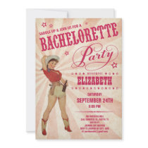 Cowgirl Bachelorette Party Invitations
