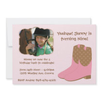 Cowgirl Birthday Invitation