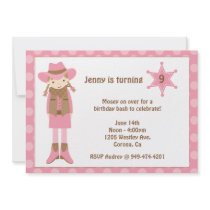 Cowgirl Birthday Invitation