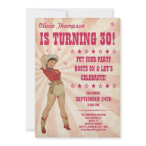 Cowgirl Birthday Invitations