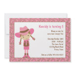 Cowgirl Birthday Invitations