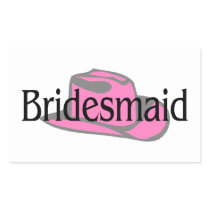 Cowgirl Bridesmaid Stickers