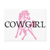 Cowgirl Bronc Horse (pink horse version)