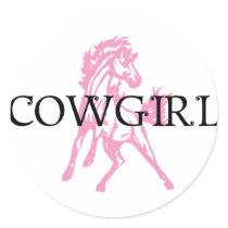 Cowgirl Bronc Horse (pink horse version)