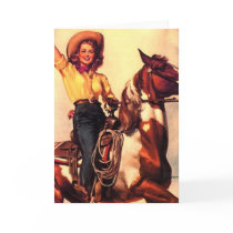 Cowgirl Greeting Card
