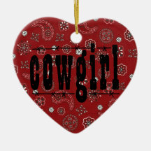 Cowgirl Christmas Ornament