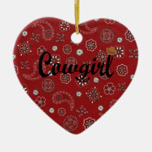 Cowgirl Christmas Ornament