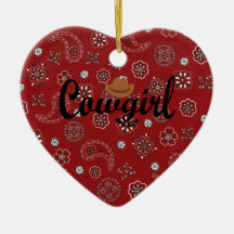 Cowgirl Christmas Ornaments
