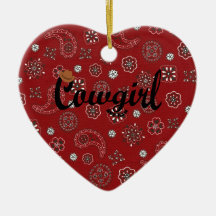 Cowgirl Christmas Tree Ornaments