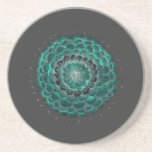 Cowgirl Chrysanthemum Flower Drink Coasters