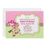 Cowgirl Custom Birthday Party Invitations