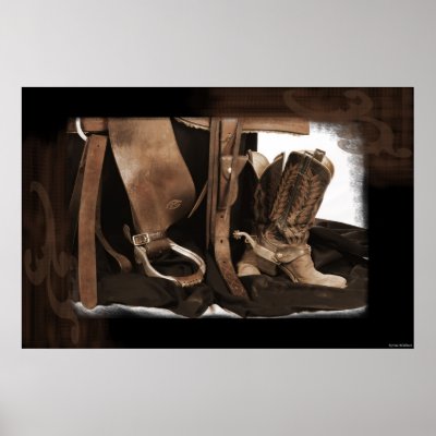 Cowgirl Gear Poster by kristawid