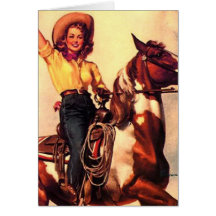 Cowgirl Greeting Card