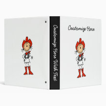 Cowgirl in Red T-shirts and Gifts Vinyl Binders