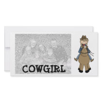 Cowgirl Photocard Picture Card