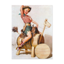 Cowgirl Pin-Up 2 Post Card