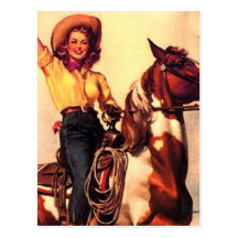 Cowgirl Post Cards