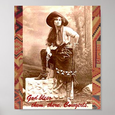 Cowgirl Print by cabbageroses