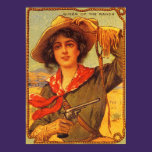 Cowgirl "Queen of the Ranch" Vintage Poster posters