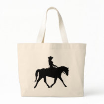 Cowgirl Riding Her Horse Tote Bag