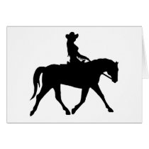 Cowgirl Riding Her Horse