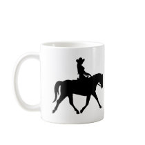 Cowgirl Riding Her Horse Coffee Mug