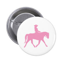 Cowgirl Riding Her Horse (pink)