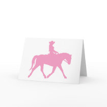 Cowgirl Riding Her Horse (pink)