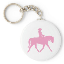 Cowgirl Riding Her Horse (pink)