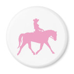 Cowgirl Riding Her Horse (pink)