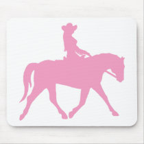 Cowgirl Riding Her Horse (pink)
