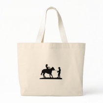 Cowgirl Roping Cowboy Canvas Bag